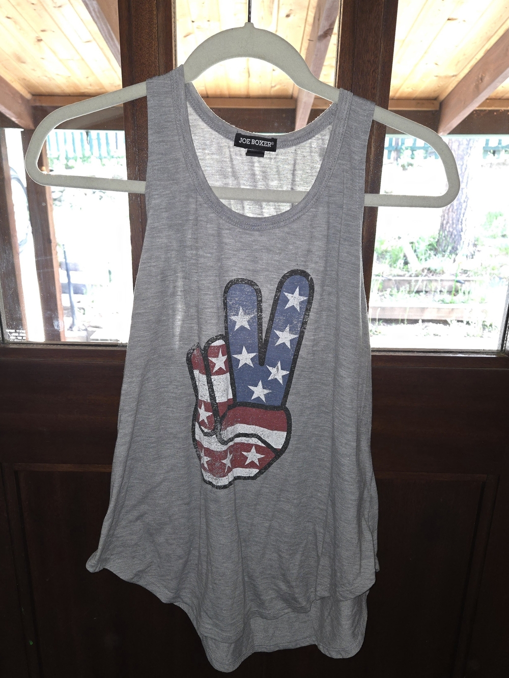 Fourth Of July Joe Boxer Patriotic Peace Sign Tank Top – Women’s Small - Picture 2 of 7